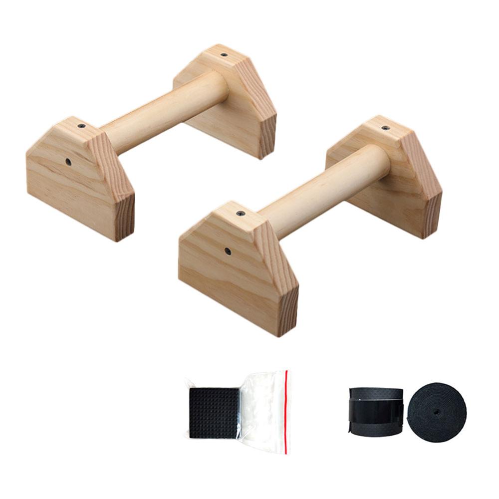 Barres de traction en bois en forme de H, pour gymnastique, avec Double tige parallèle