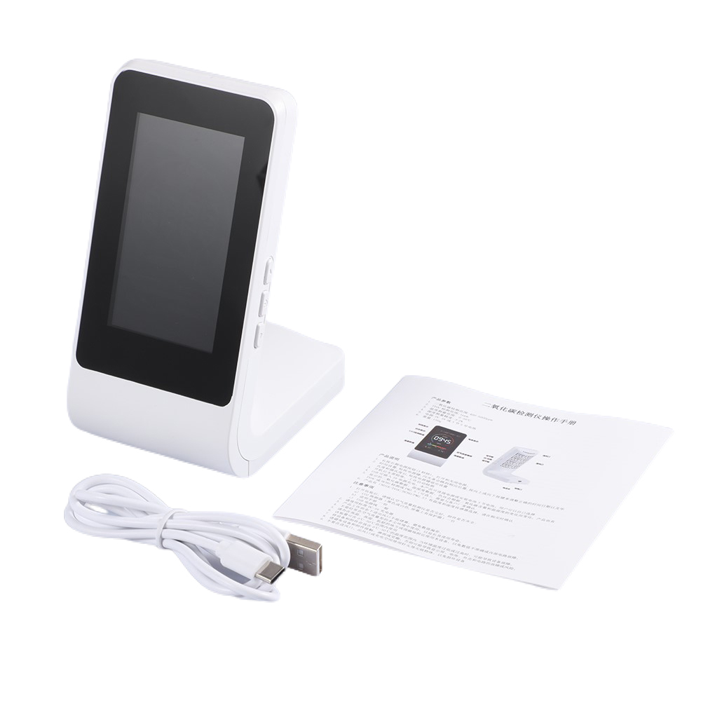 Air Detector Portable Carbon Dioxide Tester CO2 Detector Monitor Meter Tester Temperature Humidity Semiconductor Sensor