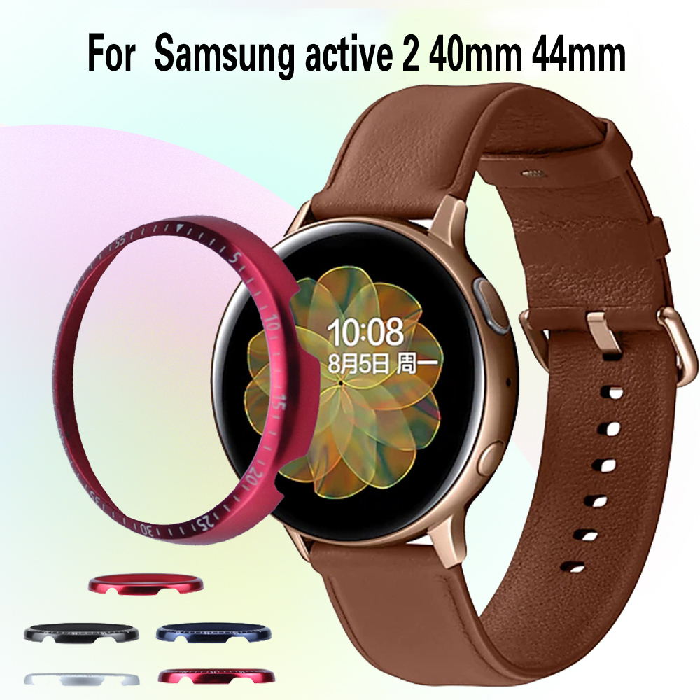 Ring Case Protection Cover Bezel For Samsung Galaxy Watch active 2 40 44mm Smart Bracelet Bezel active2 Anti Scratch Metal Cases