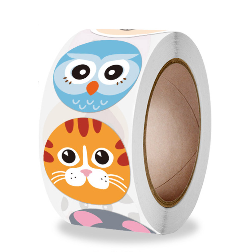 100-500pcs Reward Sticker for Kids Unicorn Animal Cute Pattern Animals cartoon Stickers School Teacher Supplies Child Sticker: QY927-300pcs