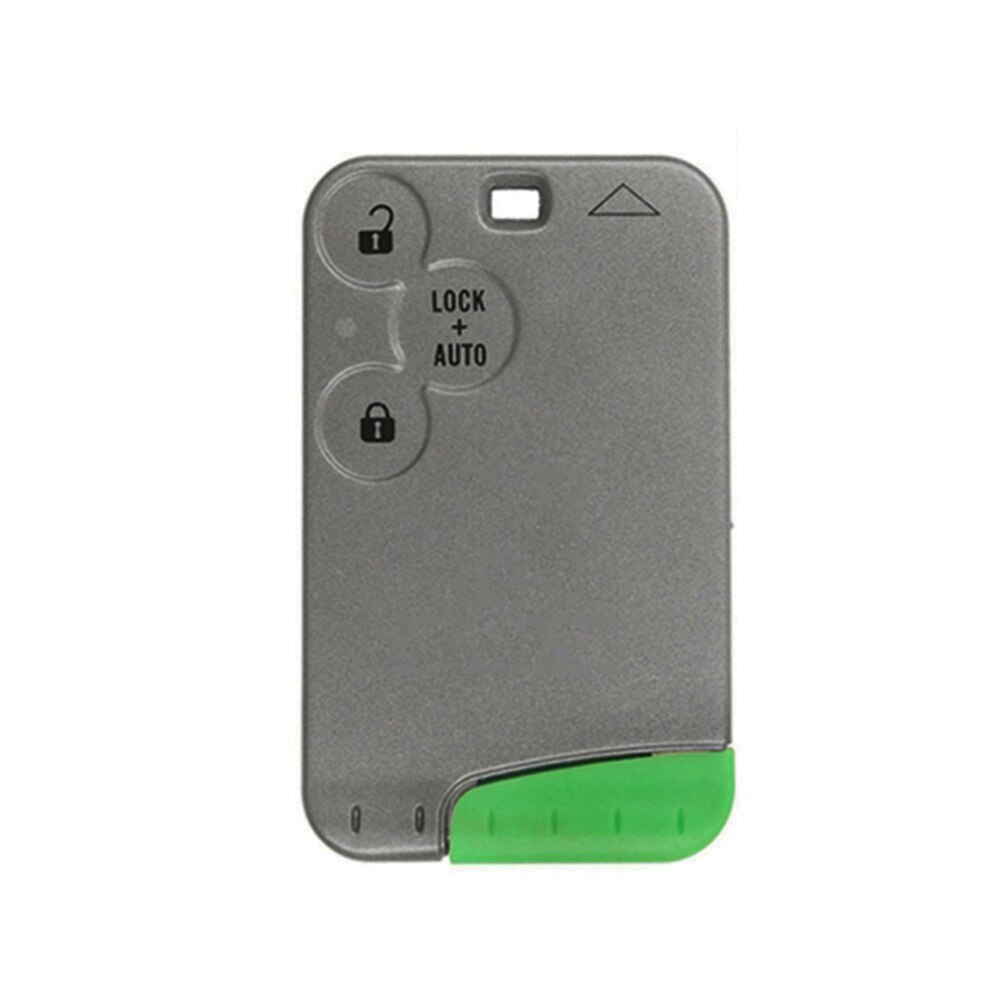 Xnrkey 3 Knop/Verlichting Knop Afstandsbediening Card Shell Voor Renault Laguna Card Key Shell Met Green Blade Zonder Woorden zonder Logo