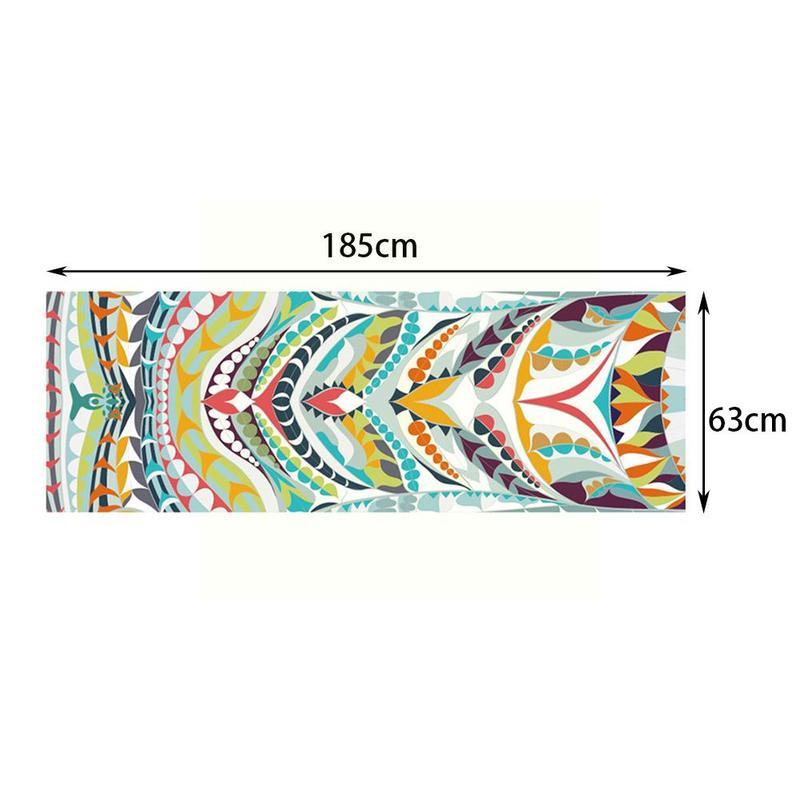 1Pcs 63*185Cm Yoga Mat Gedrukt Yoga Handdoek Antislip Oefening Levert Fitness Workout Mat Cover voor Pilates Yoga Deken S6k6