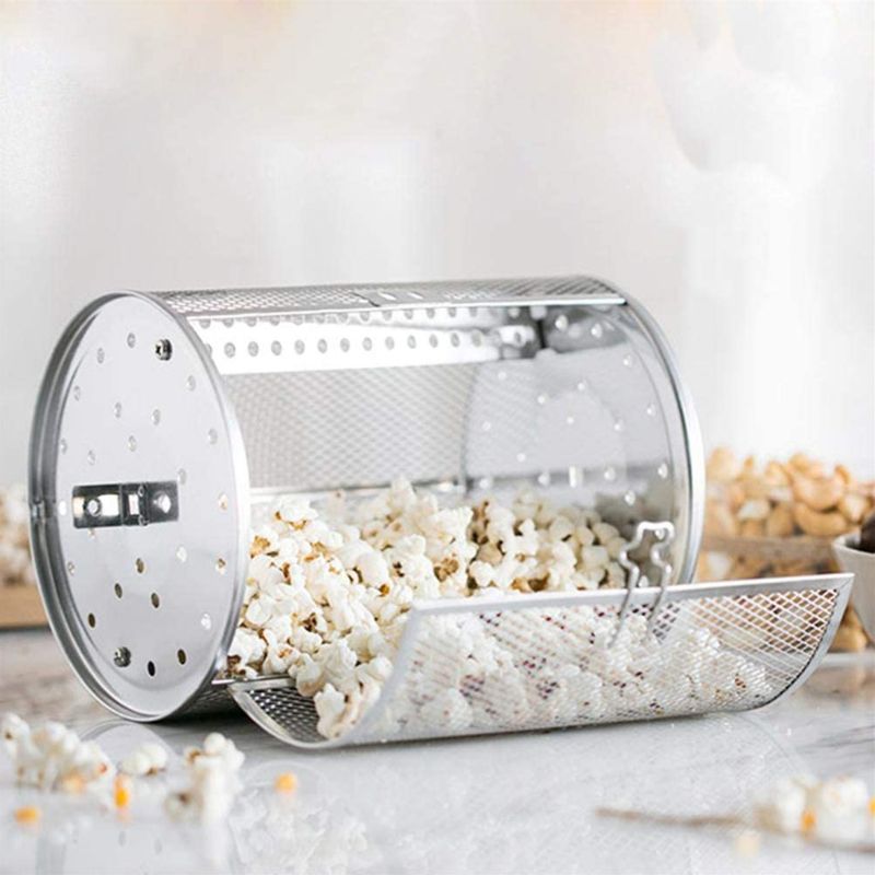 Rustfrit stål rotisserie ovn kurv til ristning bagning nødder kaffebønner peanut bbq grill stegeovn ovn dele bagning