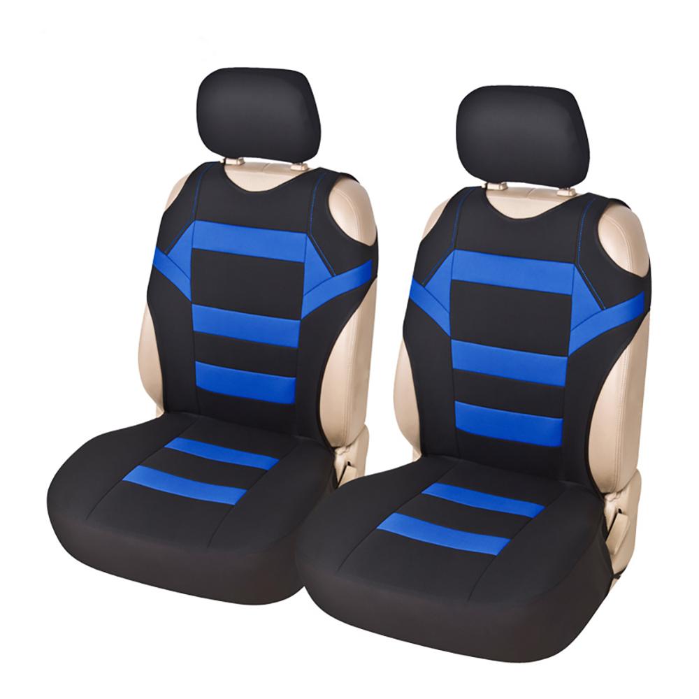 Fundas universales para asiento de coche, accesorios interiores de esponja de malla de Cubiertas de asiento delantero, de camiseta para coche/camión/furgoneta 4 Uds.
