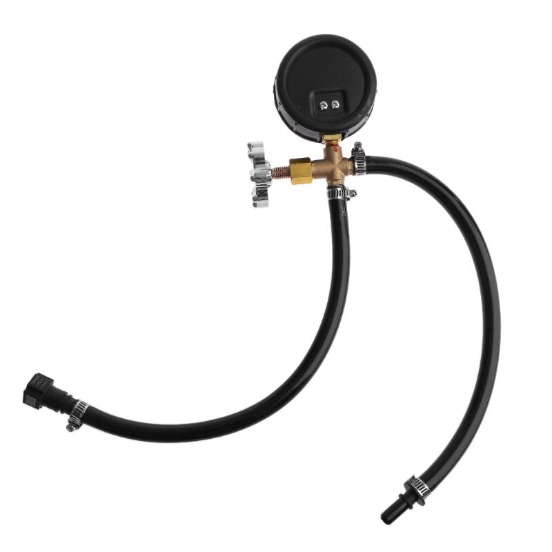 Quick Connected Fuel Injection Pump Pressure Tester Gauge with Valve 0-100PSI 0-7BAR