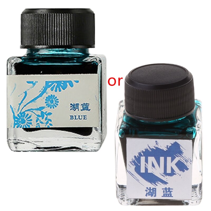 25ml Bottled Glass Smooth Writing Fountain Pen Ink Refill School Student Stationery Office Supplies,11 Colors for Choices