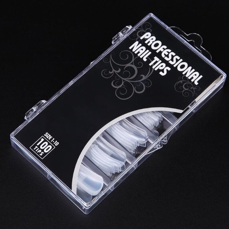 Nail Extended Flase Tips Guide Form Nail Art Salon Accessoires Manicure Tools Full Cover 100pcs/set UV Polygel Builder Gels