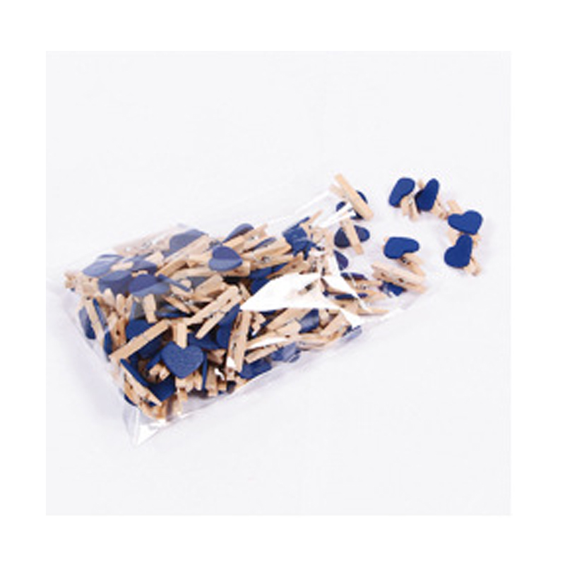 10 stücke Mini liebe holz kleidung foto papier nagel Stift clothespin handwerk postkarte Halfter familie hochzeit dekoration, DIY zubehör: Blau