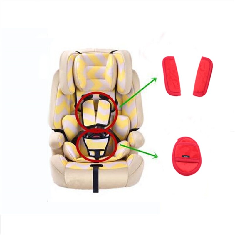 Comfortabele Seat Belt Beschermen Zacht Band 3 Stks/set Leuke Pluche Autogordel Schoudervullingen Volwassen Kinderen Auto Accessorie