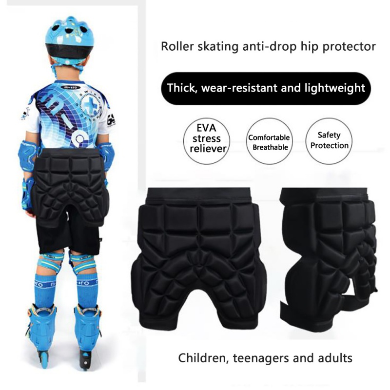 Outdoor Skiën Hip Pads Spons Roller Schaatsen Beginner Kont Pads Magic Sticky Anti-Val Schokbestendig Beschermende Gear Thicken Mat