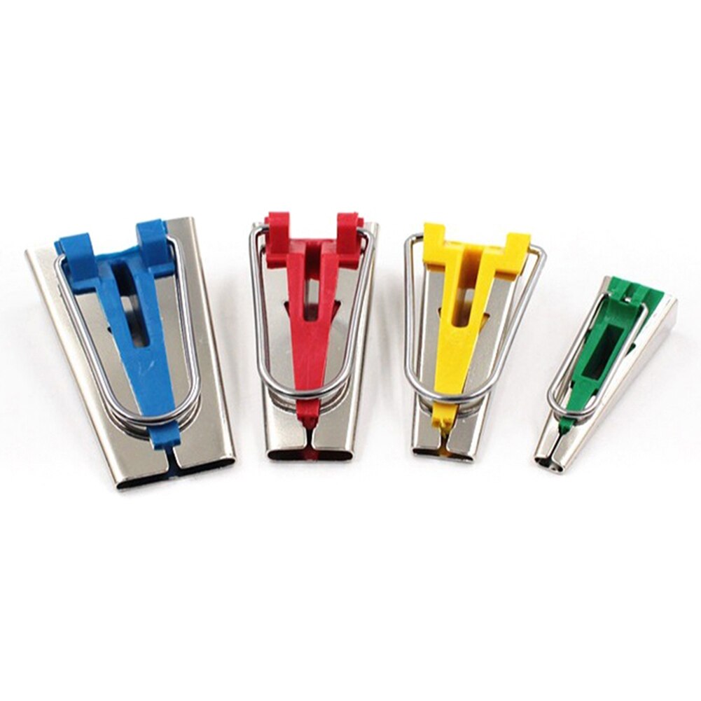 Set Van 4/5 Stof Bias Tape Maker Binding Tool Quilten Naaien 6/9/12/18/25mm AUG889: Licht Geel