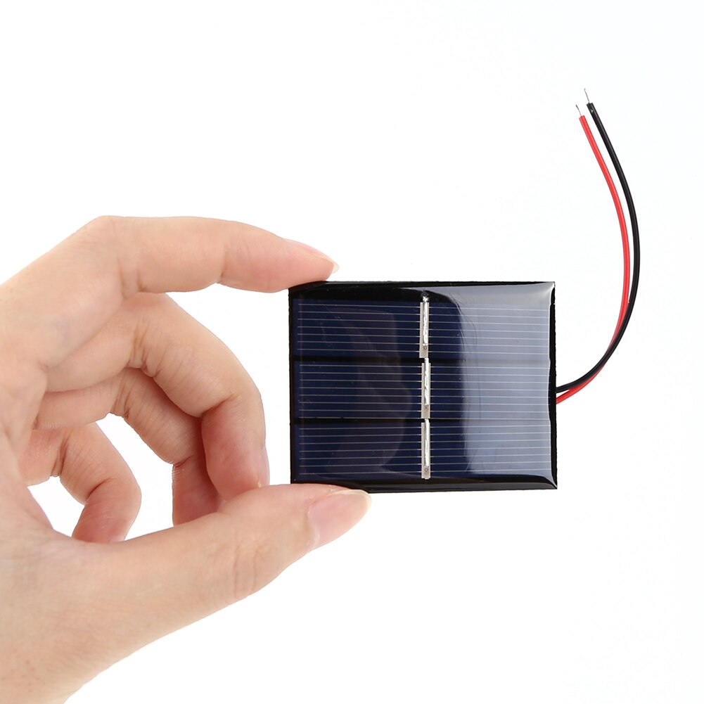 1/2 Pcs 0.4W 1.5V DIY Module Solar Cells Outdoor Polysilicon Solar Epoxy Panel Mini Solar System Camping Hiking Solar with Wire