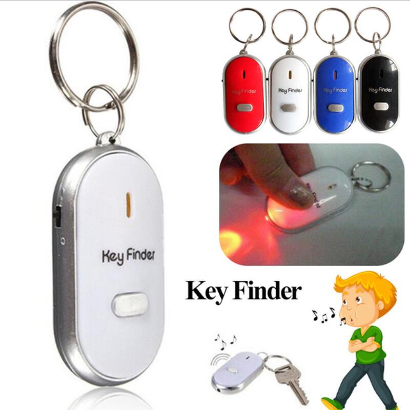 buscador de llaves con alarma llavero con localizador alarma de Control de sonido silbato con luz LED Mini Sensor de buscador de llaves Anti pérdida