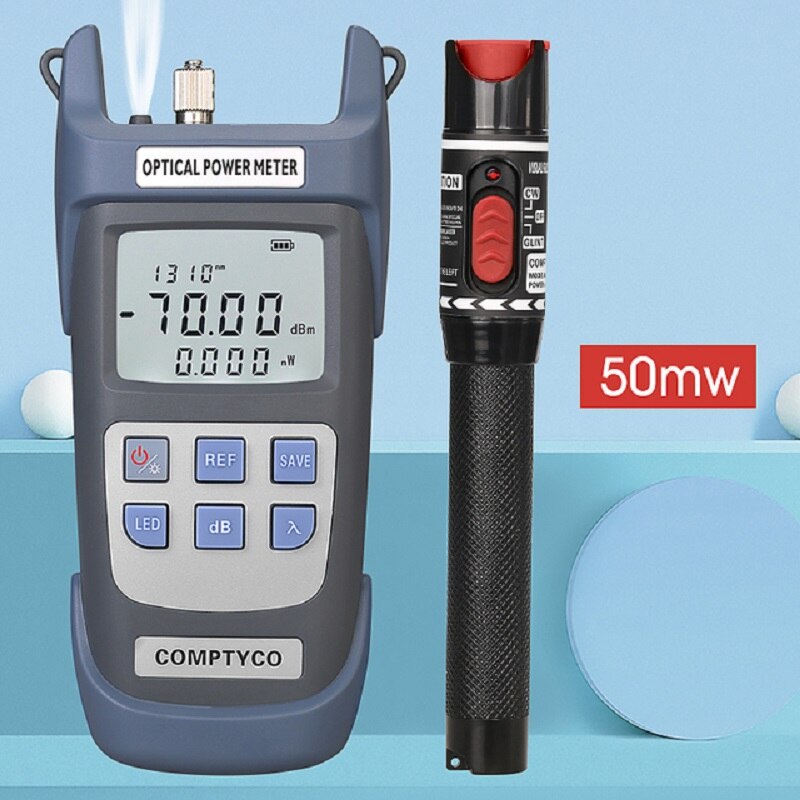 Multifunction Optical Power Meter OPM with Visual Fault Locator optical fiber tester 5KM 10km 20KM 30km VFL 10/30MW/50MW FTTH: G710A and 50MW