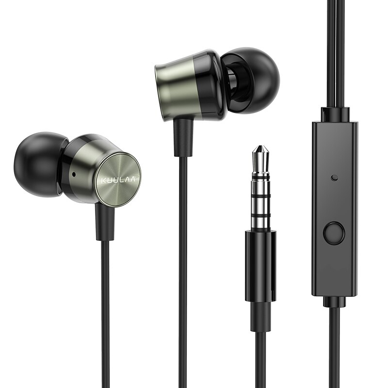 Kuulaa Wired In-Ear Koptelefoon Woofer Tweeter Headsets Voor Mobiele Telefoons Tablet Laptop Gaming Hoofdtelefoon Voor Gamer 3.5Mm Jack: Default Title