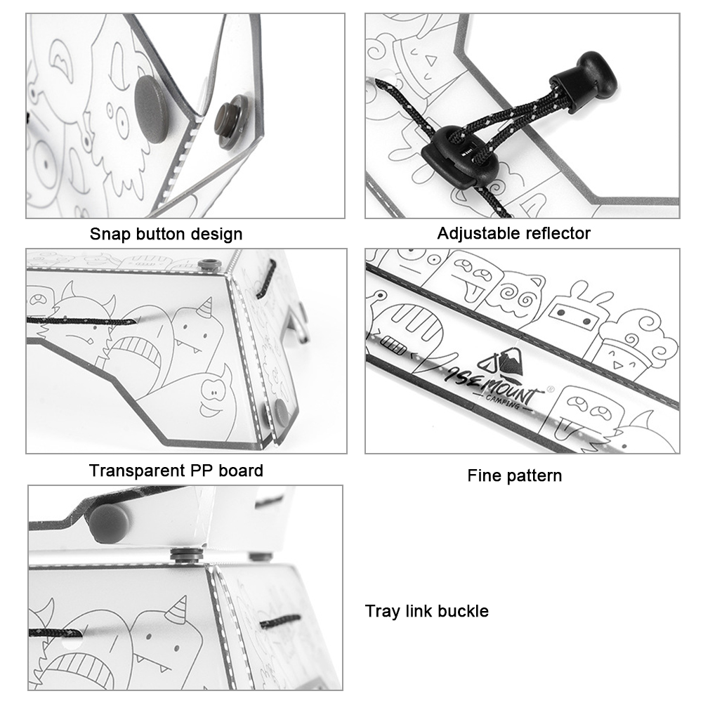 Folding Camping Table Ultralight Foldable Camping Tray Portable Outdoor Fishing Furniture Multifunctional for BBQ Picnic