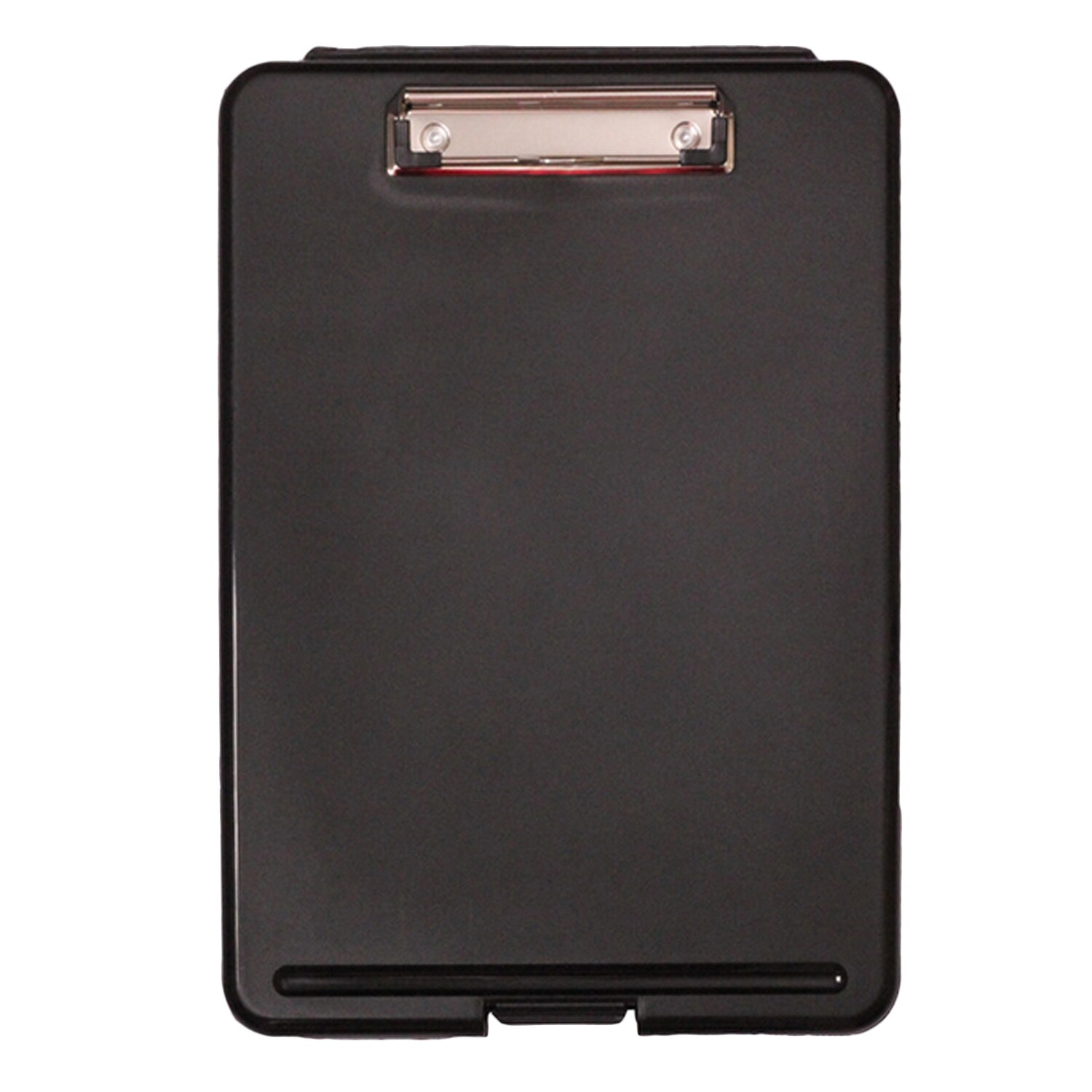 A4 Size Plastic Opslag Klembord Doos Bestand Document Clip Case voor Studenten Leraren Verkoop Utility Industriële Office: Bruin