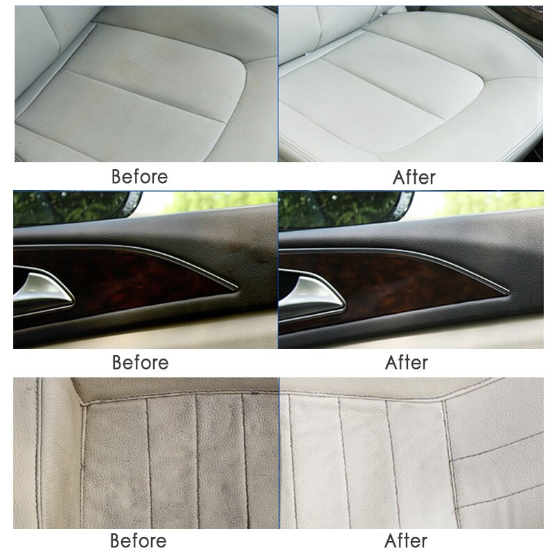 Cepillo de limpieza Nano para coche, herramienta de lavado de fieltro para el asiento de cuero del coche, cuidado automático, cepillo de limpieza de Interior, accesorios de limpieza de coche