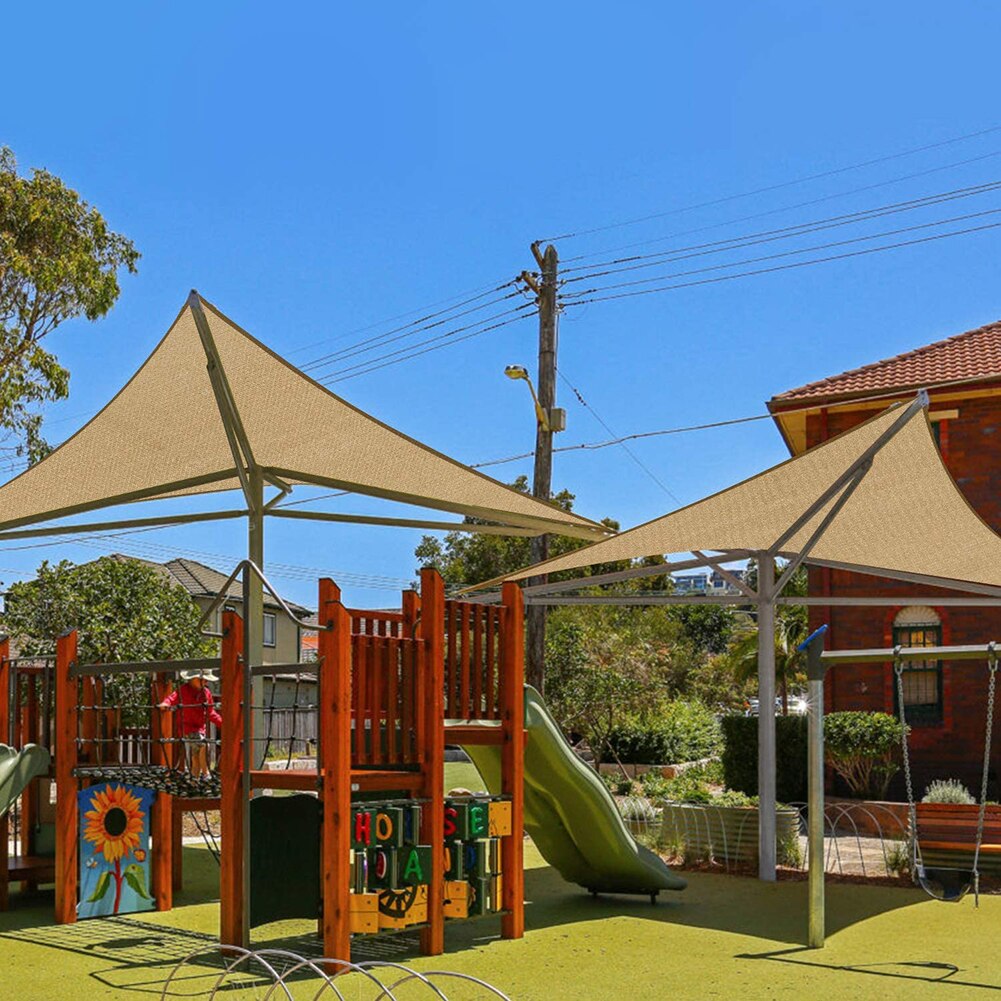 Triangular Shade Garden Patio Waterproof Sun Shelter Shade Swimming Pool Canopy For Outdoor Camping Picnic Tent