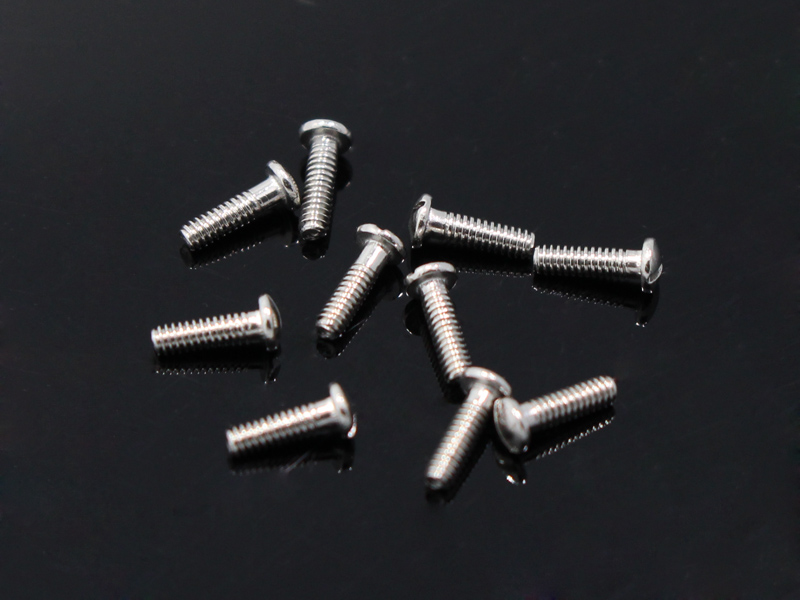 200pcs Size 2.5x1.4x1.5-8.5mm Eyeglasses Glasses Hinge Screws Slotted Head: army green
