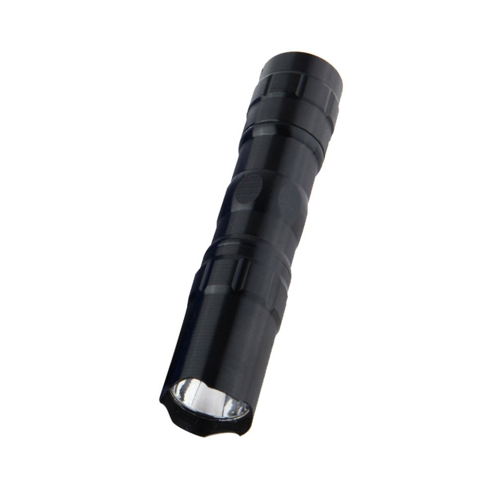 Waterproof Use Battery For Camping Hiking Tools LED Mini Flashlight Touch Flash Light Outdoor Flashlight Portable Flashlight: Silver