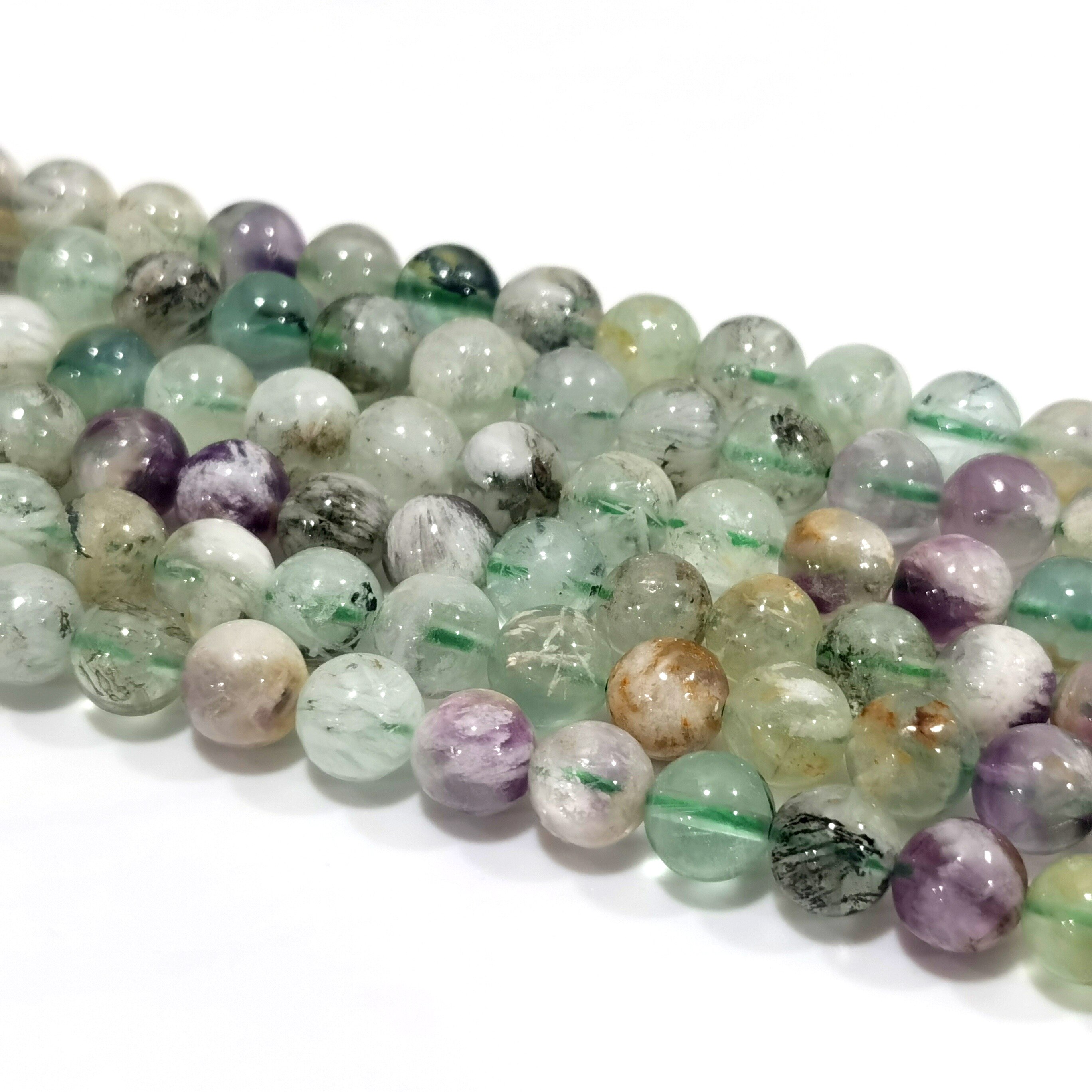 Naturalne pióro fluorytu DIY moda koraliki 6mm-12mm luźne koraliki długi łańcuch