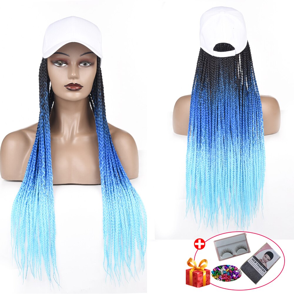 Long ombre Jumbo Crochet Synthetic sport Cap Wig w... – Vicedeal