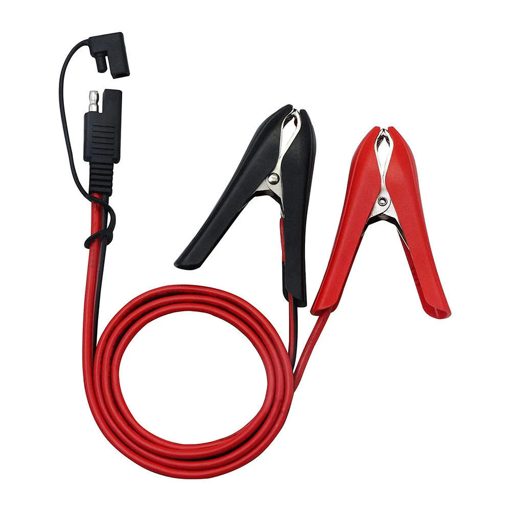 ZHITING 2pcs Ring Terminal Harness 12v Acculader Connectoren SAE Quick Disconnect Verlengkabel met 10A Zekering voor Motor Auto Tractor