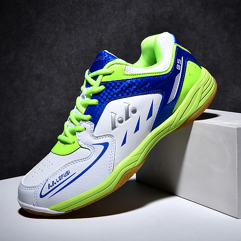 Männer Frauen Badminton Schuhe Weiche Muskel Anti-Rutschig Ausbildung Professionelle Turnschuhe Frauen Sport Badminton Schuhe Plus: Grün / 45