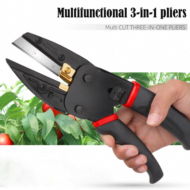 Stripping Scissor Cutting Hand Tools Pliers Cutter Multi Tool Stainless Steel 3 in 1 Portable Cutting Tool