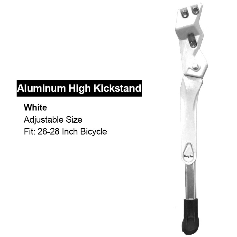 Mountain Road Bike Support Side Stand Foot Brace Durable Bicycle Stand Kickstand Parking Racks Bicycle Accessories: White High Kickstand