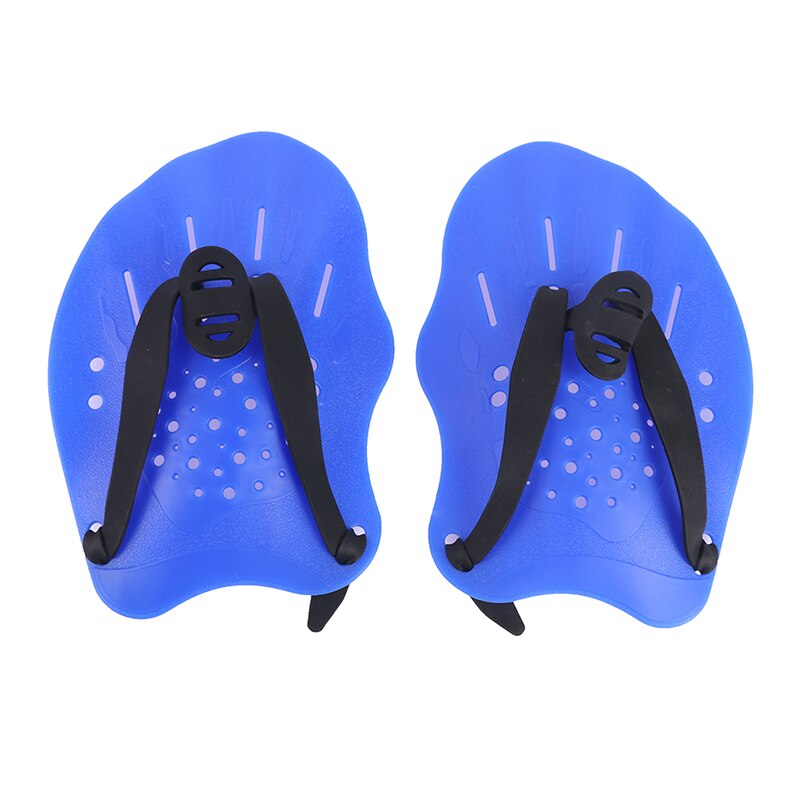 Durable Swimming Paddles Swim Practice Correction Paddling Tools Adjustable Silicone Hand Webbed Gloves: BL