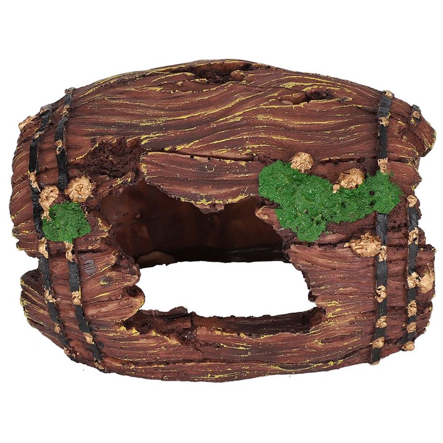 Barril de simulación de serpiente escorpión para acuario, lagarto, cueva oculta para caja de reptiles, decoración de paisaje, Adorno para acuario
