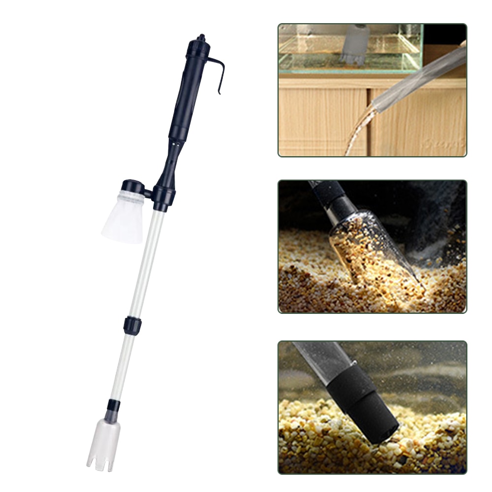 Elektrische Aquarium Fish Tank Vacuüm Schoon Pomp Water Cleaner Sifon