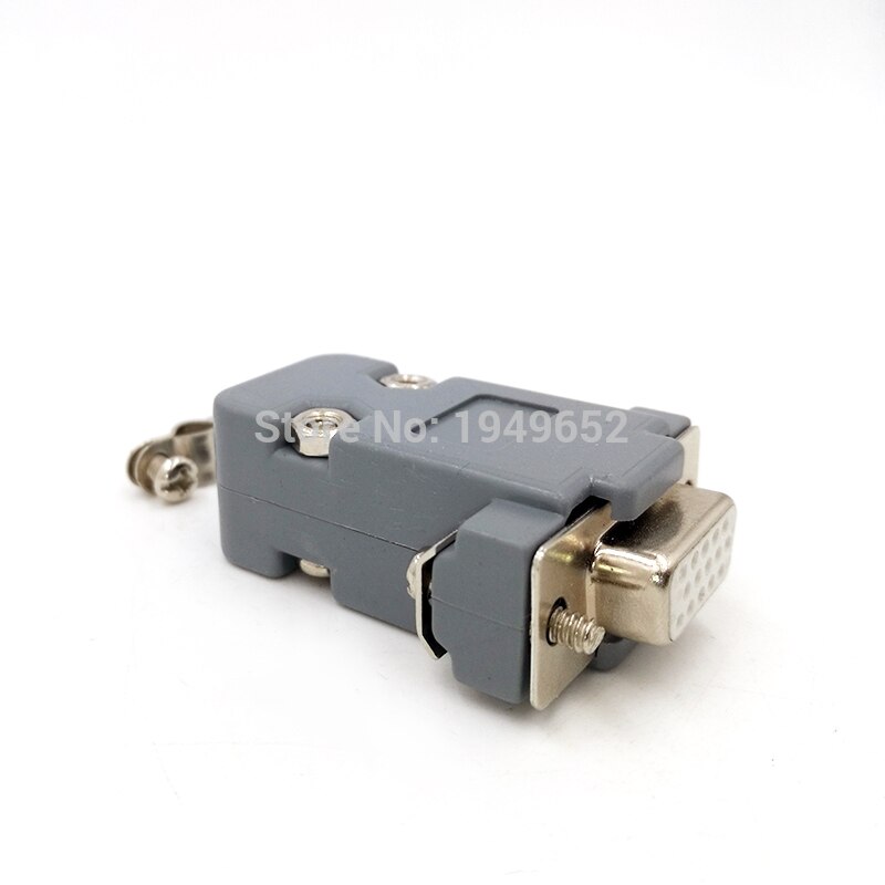 Db15 d type vga stik datastik 2/3 række 15 pin port stik adapter hun han  dp15