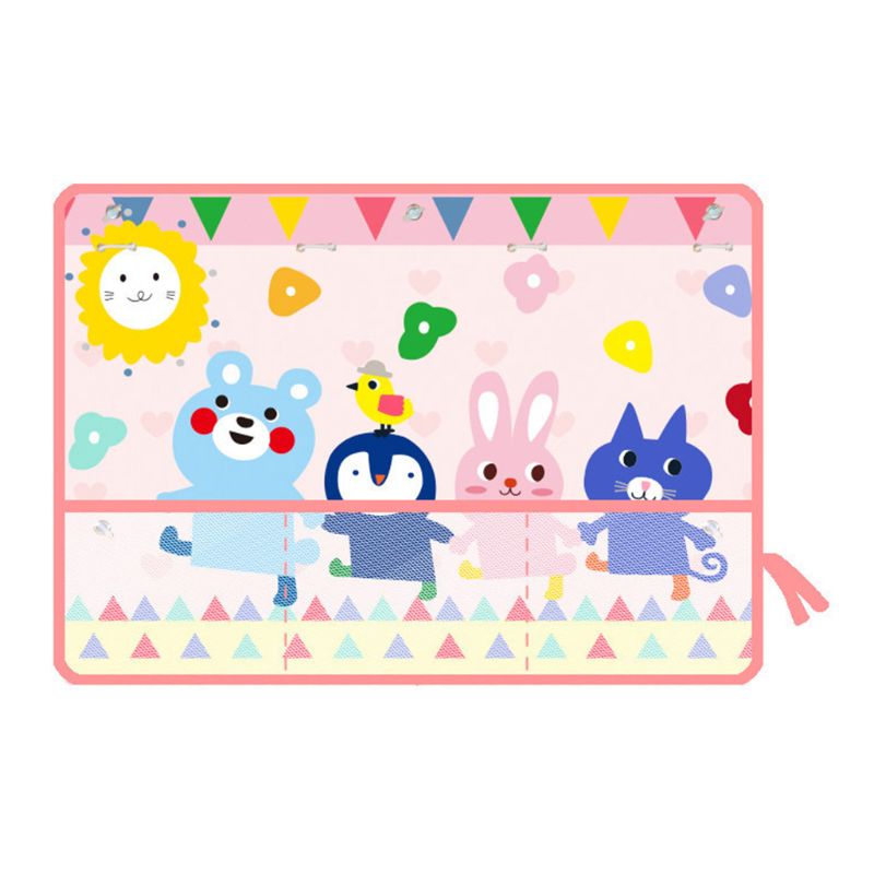 Pare-soleil de voiture enfants dessin animé impression écran solaire rideau pare-brise voiture Parasol sac de rangement: 1