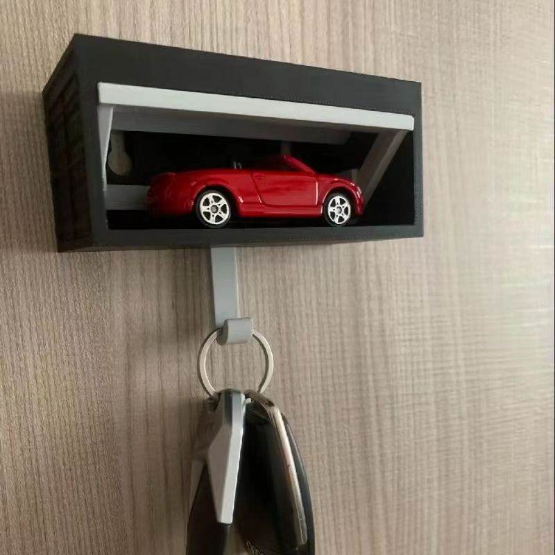 Divertido gancho para llaves de caja de garaje, colgante de la llave, abre la puerta de garaje, decoraciones divertidas para el coche, llavero para llaves de coche, llavero de garaje: Verde