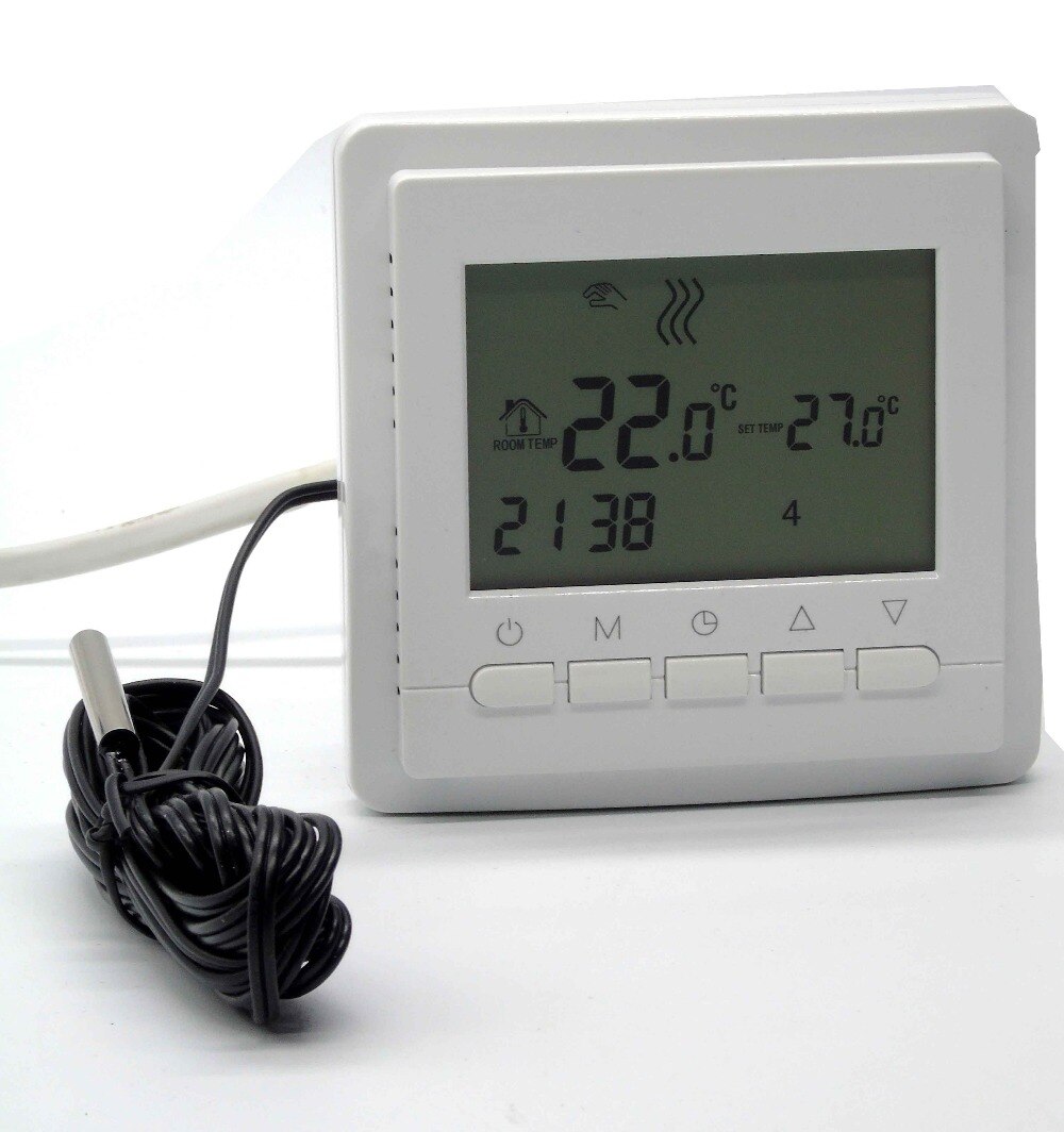 Programmable floor heating manifold EU Thermostat Warm Floor with Dual Sensor