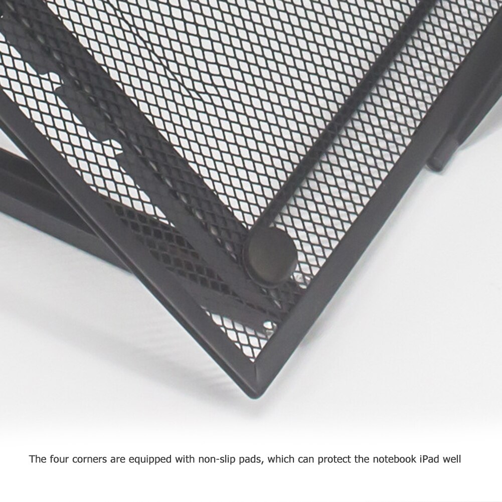 Ijzer Verstelbare Laptop Ondersteuning Stand Folding Mesh Notebook Tablet Houder Beugel Voor Huishoudelijke Computer Veiligheid Onderdelen