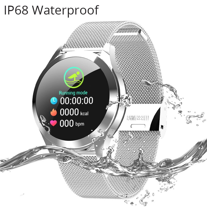 Kw10/kw20 relógio inteligente mulher ip68 à prova dip68 água monitor de freqüência cardíaca pedômetro fitness tracke pulseira relógio de pulso para xiaomi huawei