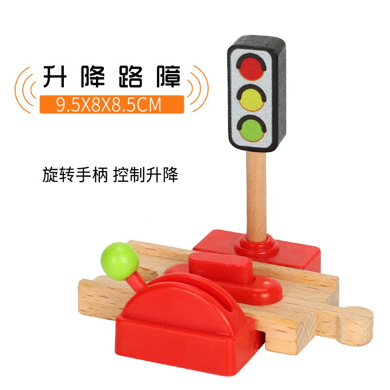 Houten Scène Spoor Accessoires Compatibel Met Magnetische Trein Bulk Spoor Accessoires Slagboom Spoor Scène