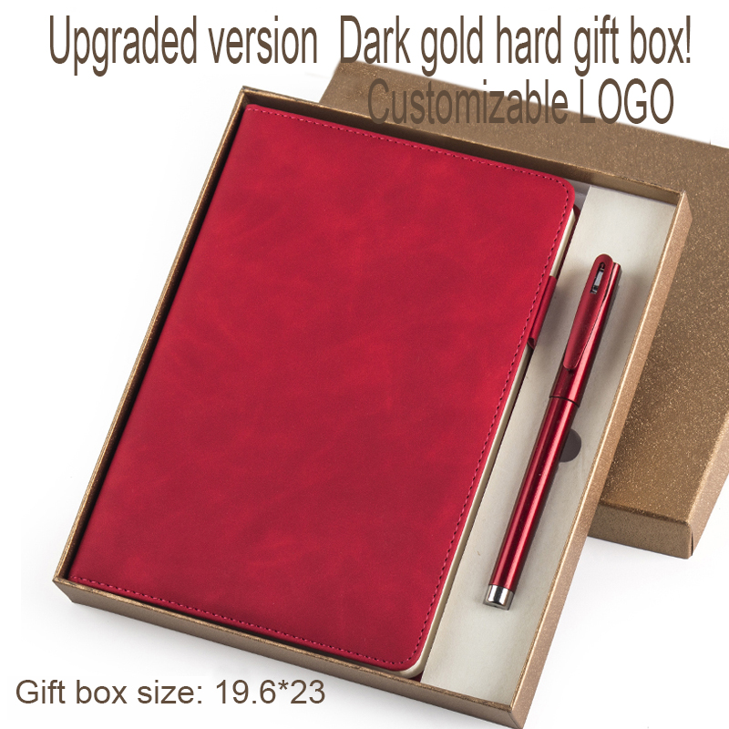 360 Pages Super Thick Wax Sense Leather A5 Notebook Business Office Daily Work Notebook NotebookS Free Portrayal Company Logo