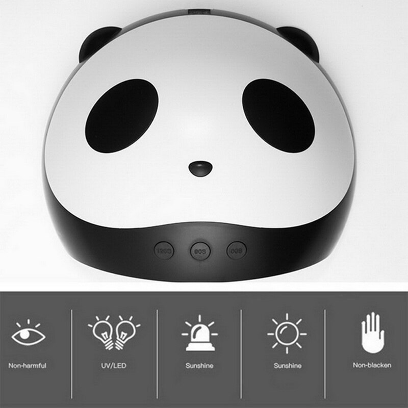 Séchoir à ongles PANDA 36W, Machine pour sécher manucure, pour durcir Led avec détection de mouvement, écran LCD, Nail Art UV, 36W
