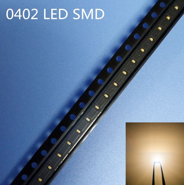 1000 pcs SMD SMT 0402 1005 led Ultra Bright Warm white LED lamp light