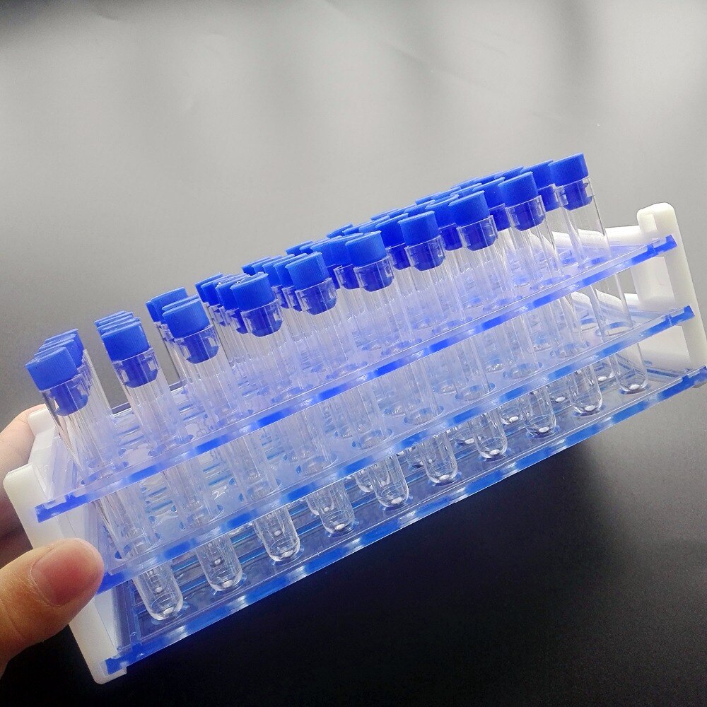 laboratory Plastic Test Tube Rack for 13mm Tubes, Hole 50, Detachable