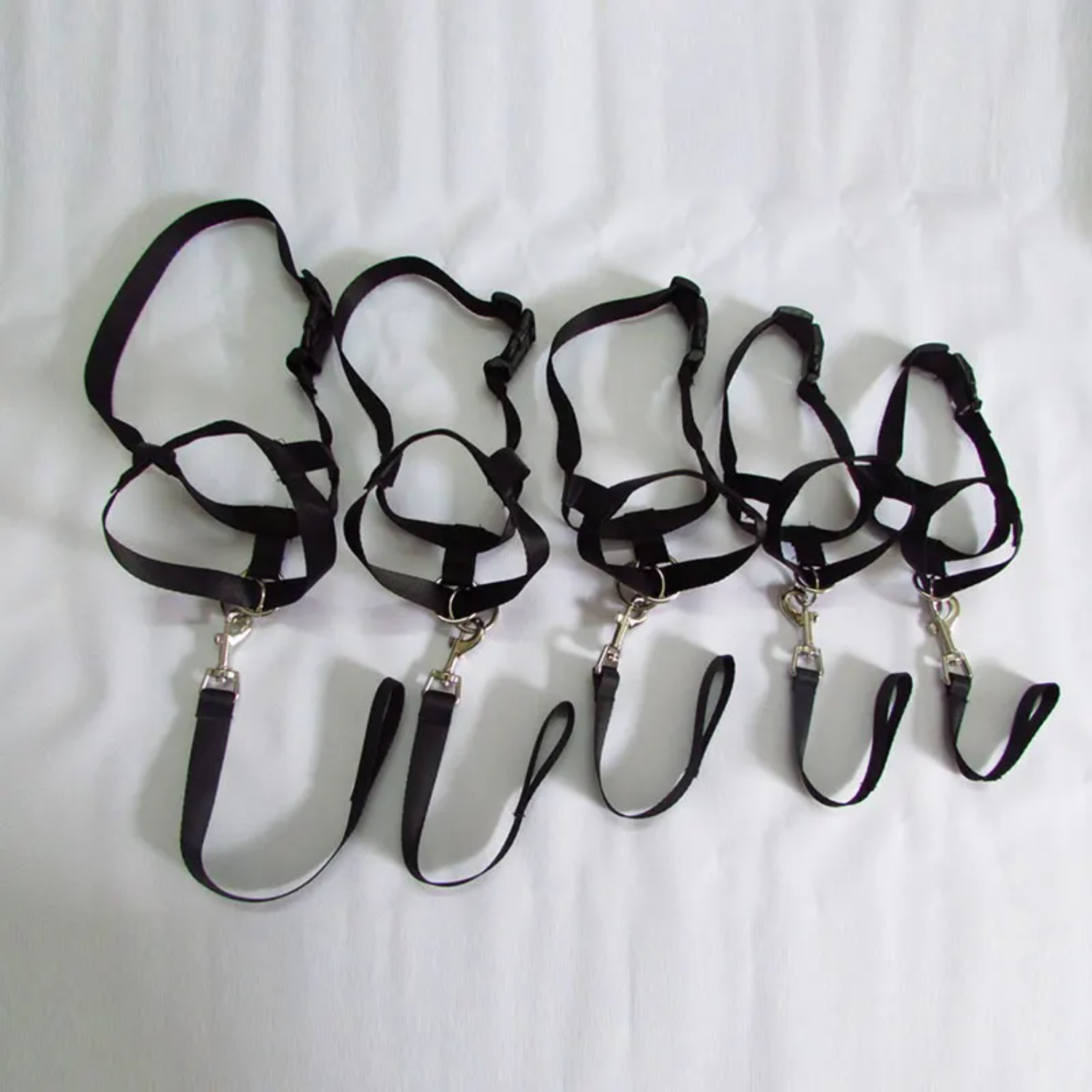 Correas ajustables sólidas para morder, cinturón líder, correa de entrenamiento, Collar líder, Collar para perro, bozal, Halter para perro, arnés suave