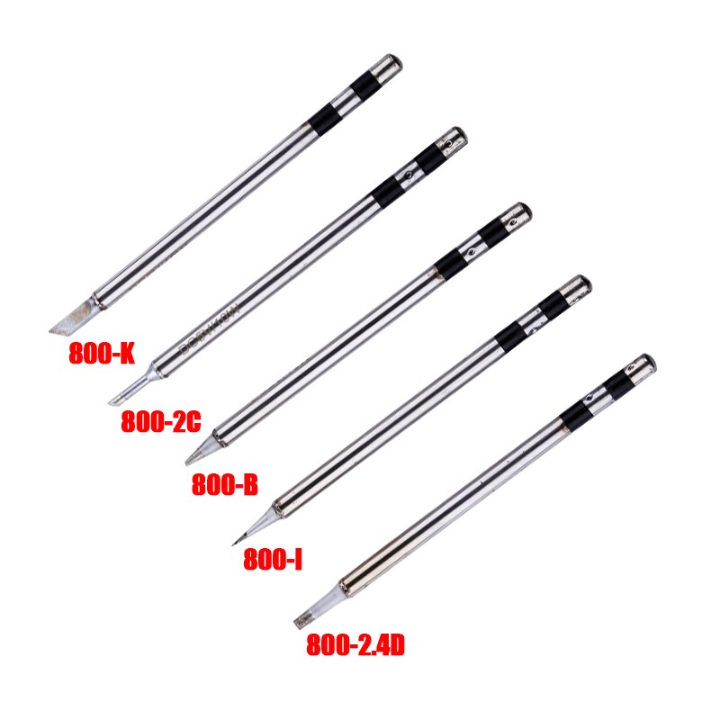 Stainless Steel Soldering Iron Tip Special for PX-988USB Soldering Iron I/K/B/2C/2.4D Replacement Welding Tips