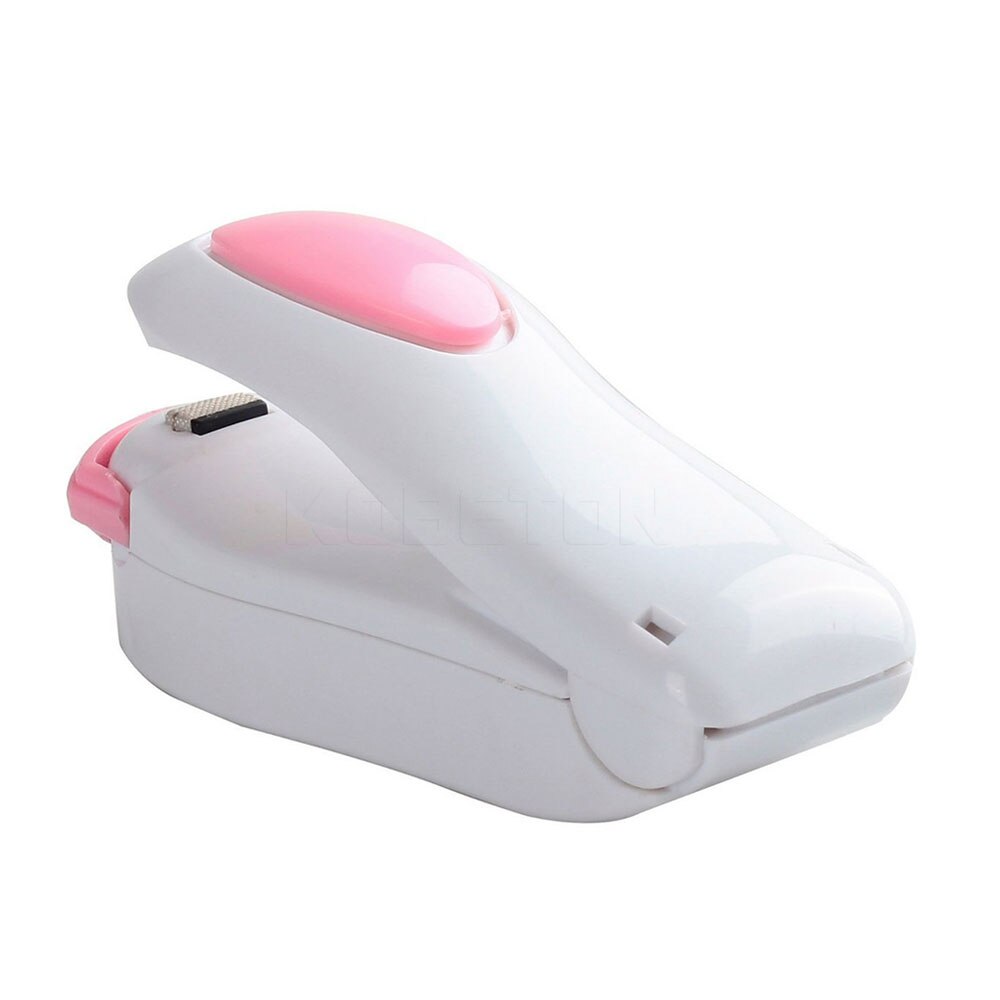 Mini Electric Heat Sealing Machine Handheld Bag Clips Impulse Sealer Seal Packing Plastic Bag Package: color sent in random