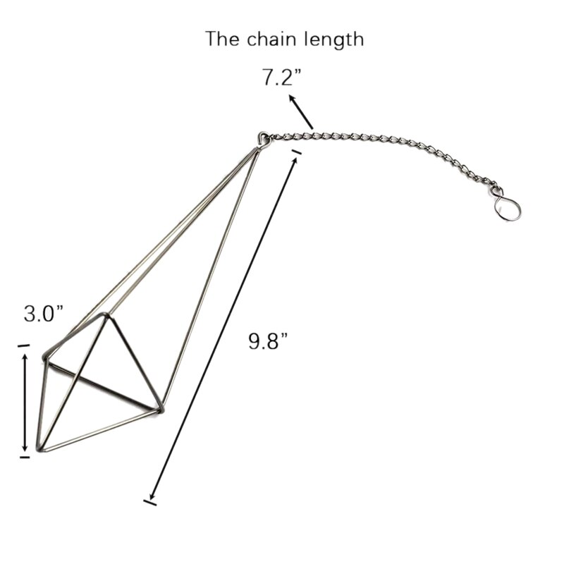 4 pacco Appeso Impianto di aria Supporto per Tillandsia Schermo Geometrica Fioriera con Catene Complementi Arredo Casa per aria Piante, bronzo