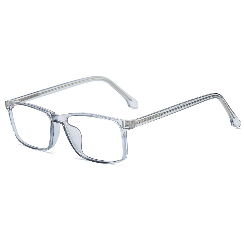 Computer Glasses Frame Anti Blue Light Blocking Filter Reduces Eye Strain Clear Lens Regular Game Goggles Optical Eyewear: clear blue
